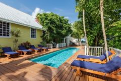 Yellow Cottage Exterior & Pool